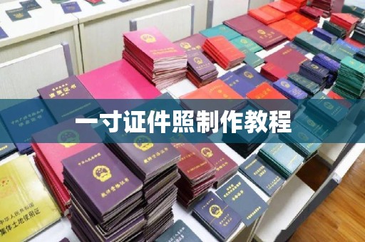 哈尔滨一寸证件照制作教程